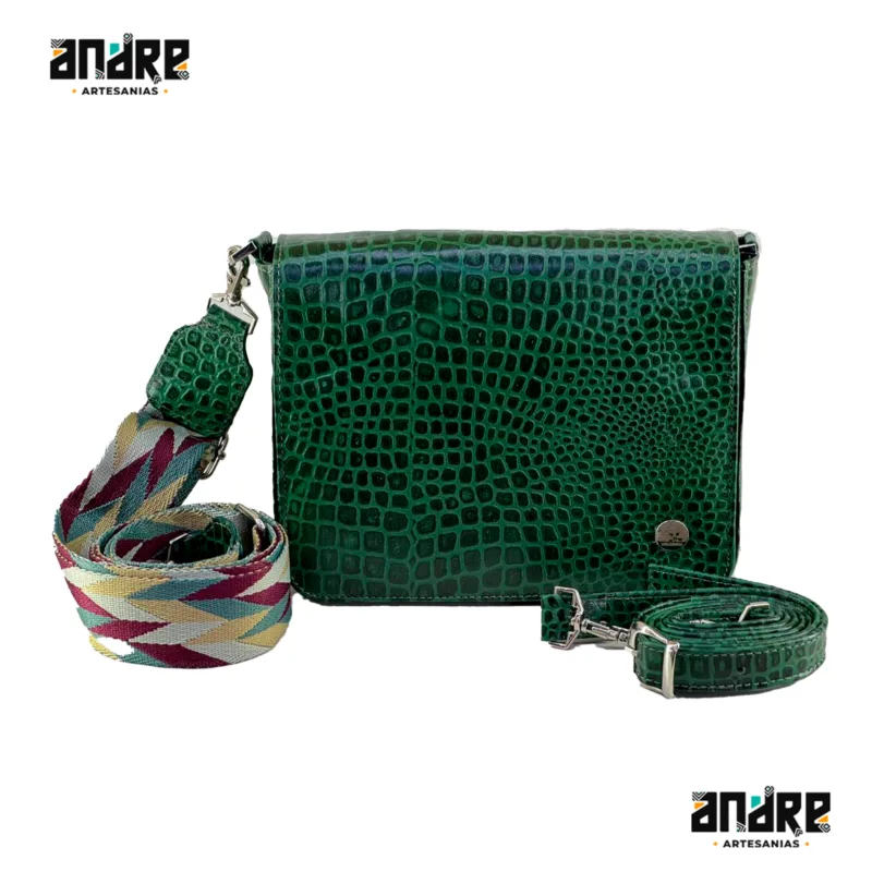Bolso texturizado con doble correa